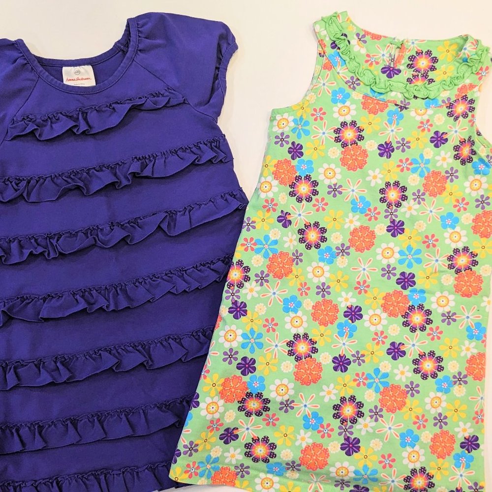 Hanna Andersson bundle of two dresses, size 5